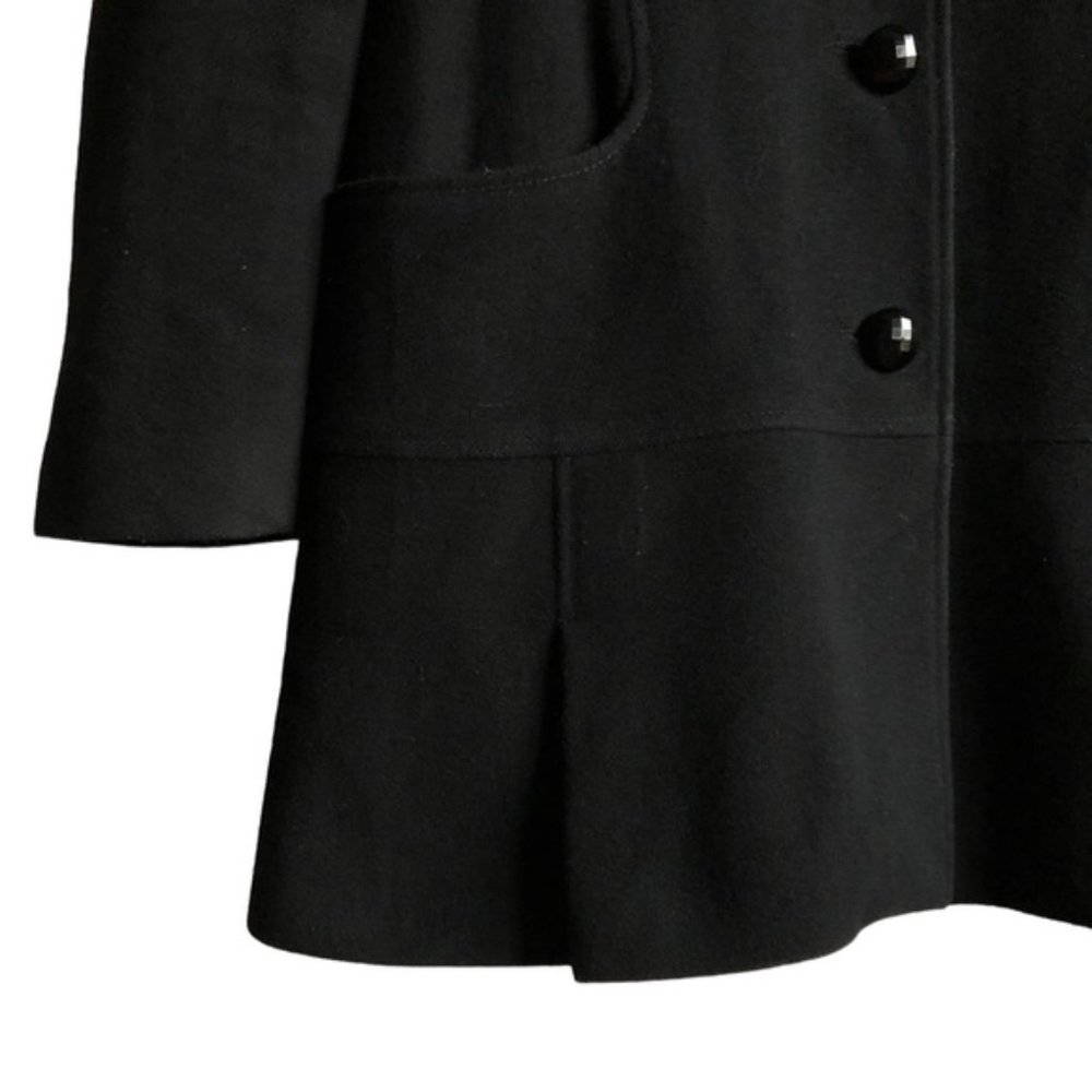 Mackage Wool and Cashmere Coat Size Large Black - Picture 3 of 15